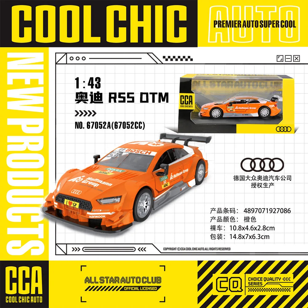 CCA 1:43 BMW Gulf Oil Station Shell Station McLaren Lamborghini Series Racing Alloy Car Model Toy Car Casting Pullback Function
