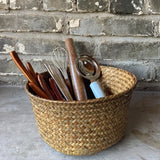 Imitation Rattan Rattan Storage Baskets Sundries Organizer Home Desktop Decoration Kitchen Storage Basket Vegetable Fruit