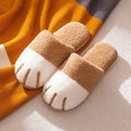 2023 New Cute Cat Claw Cotton Slippers Couple Thickened Warm Plush Slippers Women Indoor Autumn Winter Home Slippers 
