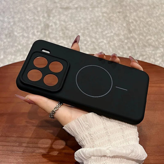 Colorful Liquid Silicone For Magsafe Wireless Charger Magnetic Case for Xiaomi 15 14 Pro 15 Pro Shockproof Soft Cover