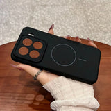 Colorful Liquid Silicone For Magsafe Wireless Charger Magnetic Case for Xiaomi 15 14 Pro 15 Pro Shockproof Soft Cover