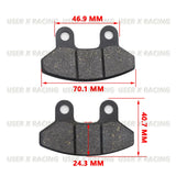 USER-X Universal Motorcycle Disc Brake Pad Front Rear Disc Brake Pads Block Shoes Scooter VICTORIA Blade RG125 Honda 145