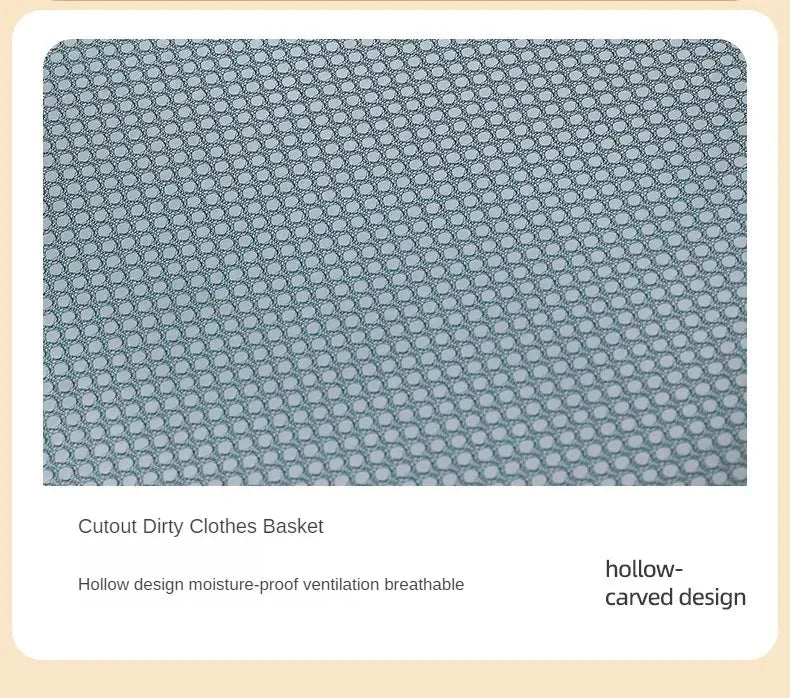 Durable Collapsible Laundry Basket, Mesh Pop Up Laundry Hamper With Side Pocket, Foldable Clothes Storage Hamper With Reinforced