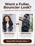 Peruca lace frontal cabelo humano ondulado - alta densidade 250%