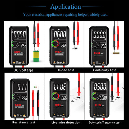 BSIDE S20/A10/A1 Intelligent EMF Multimeter 9999 Counts Rechargeable Meter Radiation Monitor AC/DC Voltmeter Ohmmeter Test