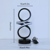 Creative spiral LED table lamp, adjustable in 3 colors, USB power supply, suitable for home bedrooms, offices, and study rooms