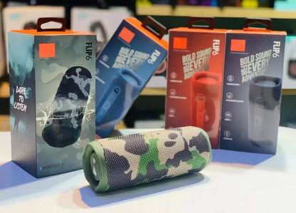 Nuevo altavoz Flip6 Bluetooth multifunción TWS con subwoofer portátil para exteriores, altavoz dual inalámbrico para cine en casa.
