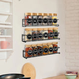 Glass Spice Jars with Bamboo Lid Spice Seasoning Containers Spice Pot Salt Pepper Shakers Spice Organizer Kitchen Spice Jar Set