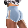 Women's high-waisted abdomen tightening sports shorts, quick-drying, hip-lifting, stylish, running 
