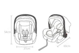 Lujoso cochecito de bebé portátil 3 en 1 de viaje con marco de aluminio alto y plegable, para recién nacidos, con cuatro ruedas.
