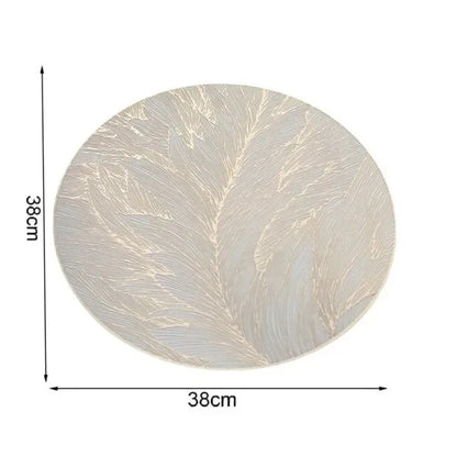 Placemats Set of 1/4Pc Light Luxury Placemat Table Mat Wide Application PVC Table Decor Round Protector Mat Heat Resistant Pad