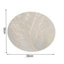 Placemats Set of 1/4Pc Light Luxury Placemat Table Mat Wide Application PVC Table Decor Round Protector Mat Heat Resistant Pad