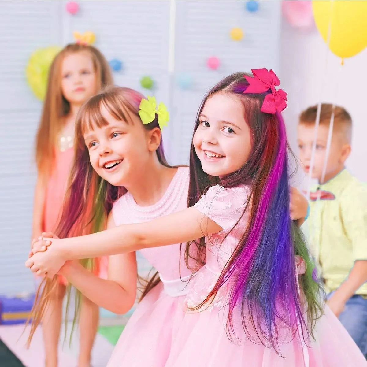 Juego de 10 peines para teñir el cabello multicolor para niños, kits de maquillaje de moda, peines desechables para teñir el cabello, juguetes para niñas, pintura para el cabello