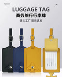 New Airplane Buckle Anti Lost Luggage Tags Thickened Flip Cover Luggage Tag Boarding Pass Suitcase Label Name ID Address Lable
