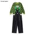 Boys Hip Hop Loose Overalls Girls K-pop Cargo Pants Kids Dungaree Joggers Children Jumpsuit Street Dance Romper Teen Streetwear