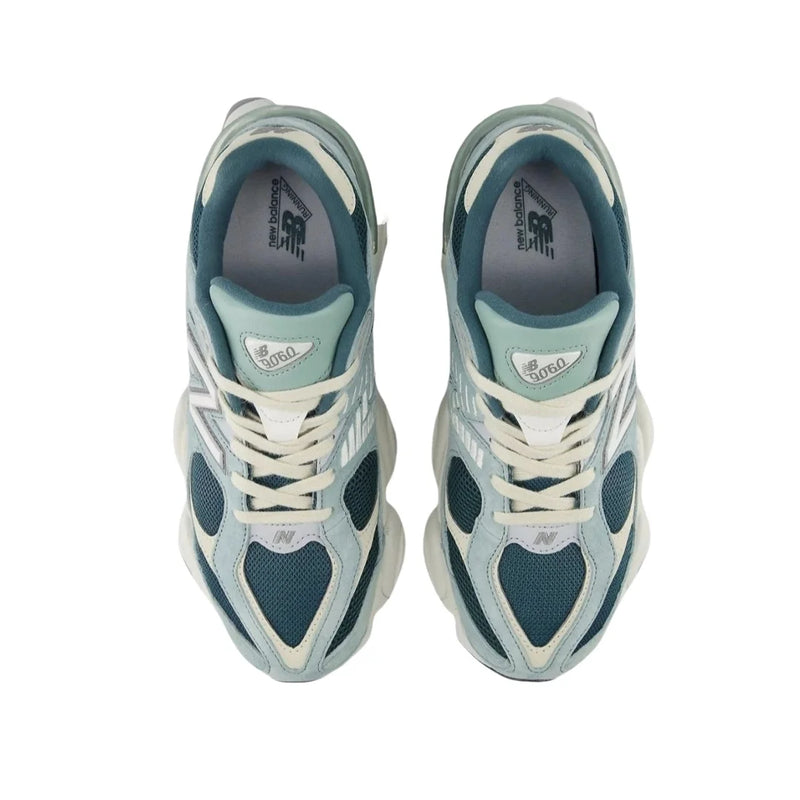 NewBalance NB 9060 Men's and Women's Casual Shoes Fashion Breathable Walking Mesh Flat Shoes Sneakers White Female Footwear