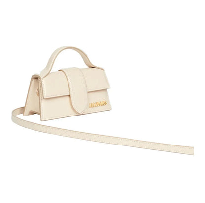 Jacquemus Luxury Yellow Women Top Handle Purse Half Round Design Brand Leather Underarm Flap Shoulder Bag Fashion
