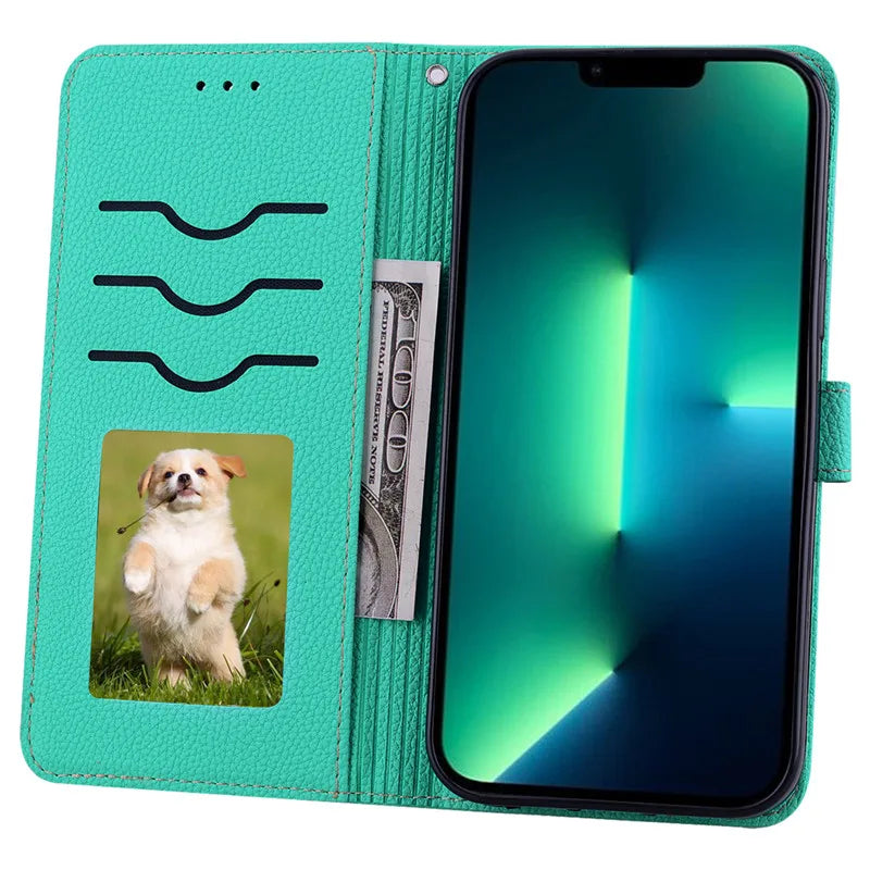 Funda de cuero de lujo con tapa para Samsung Galaxy A7 2018 (SM-A750F)
