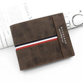 2023 New Short Men Wallets Slim Card Holder Male Purses Luxury PU Leather Coin Pocket High Quality Small Men's Wallet