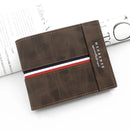 2023 New Short Men Wallets Slim Card Holder Male Purses Luxury PU Leather Coin Pocket High Quality Small Men's Wallet