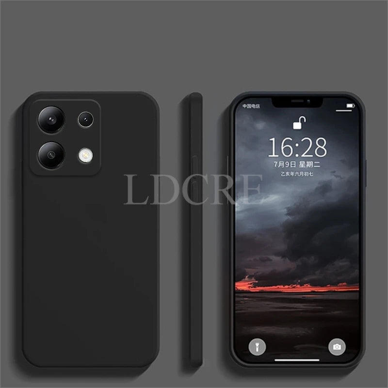 For Xiaomi Redmi Note 13 Case Liquid Silicone Cover Redmi Note 13 Pro Plus Case TPU Protective Phone Case Redmi Note 13 Cover