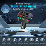 Car MP3 Player with Wireless FM Transmitter and USB-C Fast Charging Port for Reliable Connection and Hands-Free Use