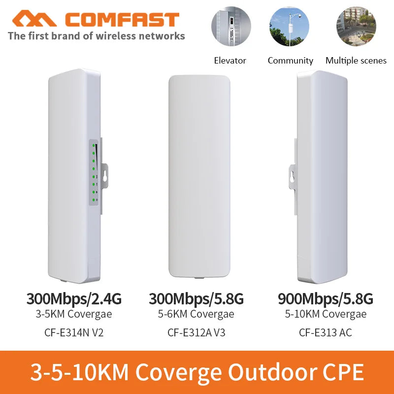 5-25Km Long Range 30dBm High power Outdoor wifi CPE 900Mbp 5G 26dbi Antenna Access Point Wifi Signal Amplifier Bridge Router AP