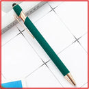 20-200 Pens Wholesale Metal Ballpoint Pen Touch Screen Pen Office School Advertising Pen Custom Logo Text Laser Engraving