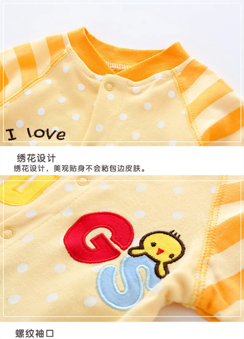 2024 baby spring clothes 0 to 12 months cotton girls clothing Onesies Autumn newborn Comfortable baby jumpsuits baby boy rompers