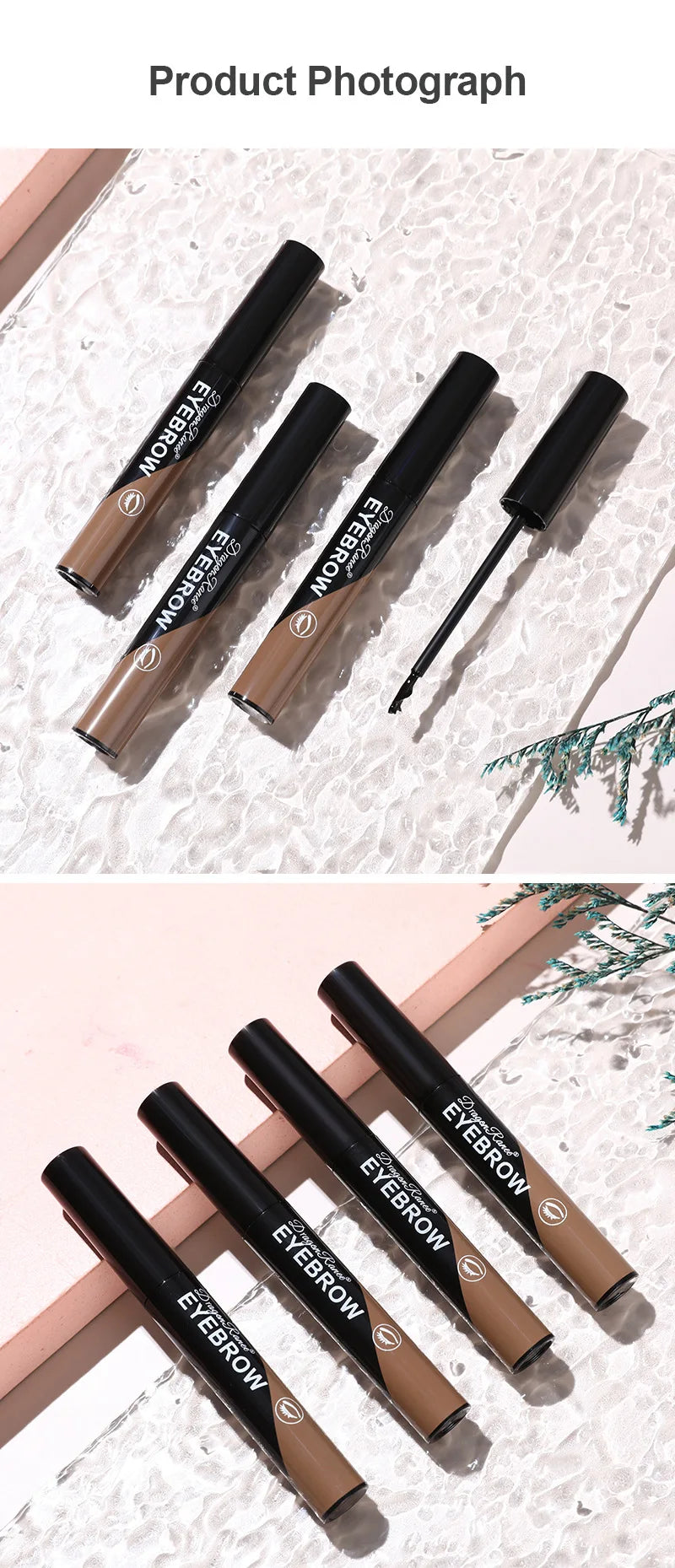Peel-off Waterproof Tint Eyebrow Gel Makeup Long Lasting Eye Brow Enhancers Liquid Gel Tear Wear Easy Natural Brown Gray Tattoo