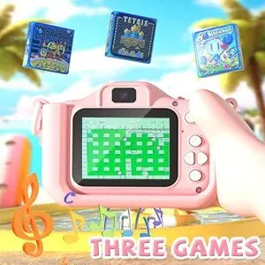 Cámara digital para niños de 1080P HD, cámara de vídeo de 2 pulgadas con funda de silicona, ideal para Navidad y cumpleaños.