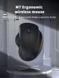 Ratón inalámbrico ergonómico Bluetooth VUUV para computadora portátil Macbook 1600DPI modo dual recargable para iOS Android tableta