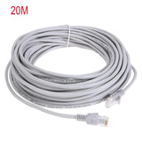 Cabo Ethernet com caixa LAN vermelha, Patch Cord, Cat5e RJ45, 1m, 5m, 10m, 15m, 20m, 30m, 50m