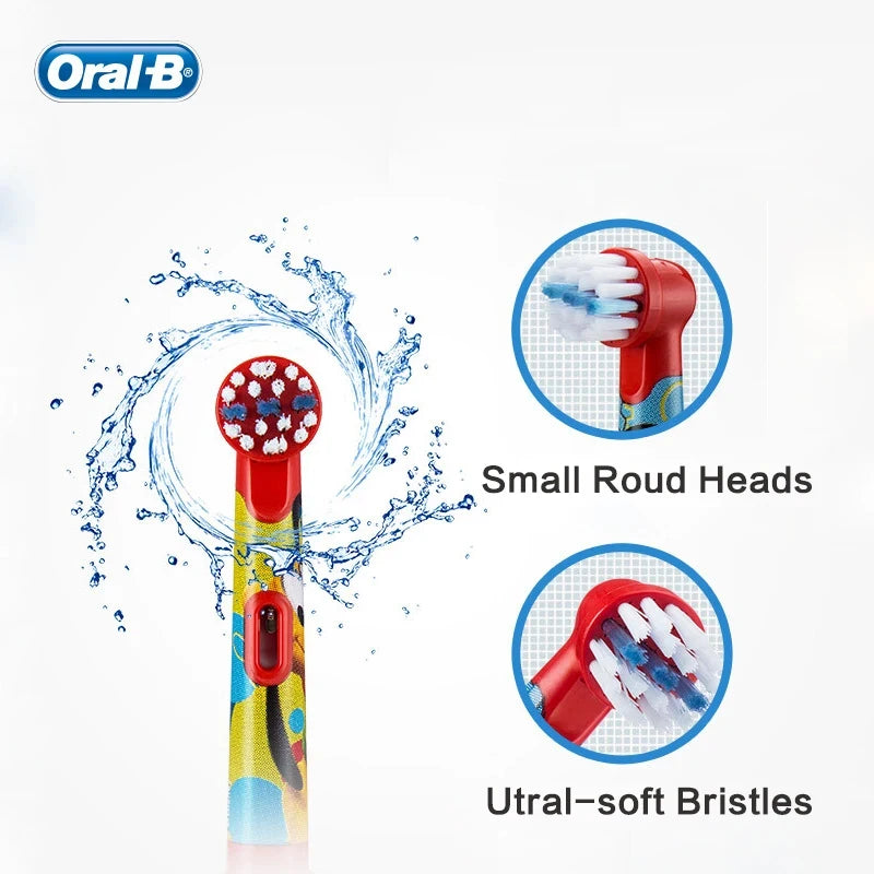 Cabezales de repuesto para cepillo de dientes Oral B Kid, EB10 de cerdas suaves para cepillo de dientes eléctrico Oral B Kid.