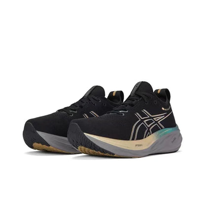Zapatillas de running Asics Nimbus 26 para hombre, amortiguación y estabilidad, unisex.