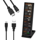3/5/8.8inch IPS USB Secondary Screen HD-MI Computer CPU GPU RAM HDD SSD Monitor USB Sub Display 480X1920 For Raspberry Pi Linux