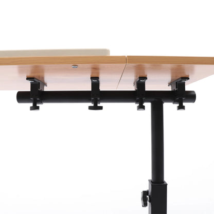 Adjustable Laptop Desk 360° Rotating Tabletop Mobile Stand Home Office Tray Standing Rolling Study Table Computer Workstation