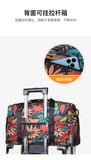 Oxford Leaves Large Capacity Travel Tote 2026 New High Quality Durable Bags Portable Daily Commute Versatile Travel Bags