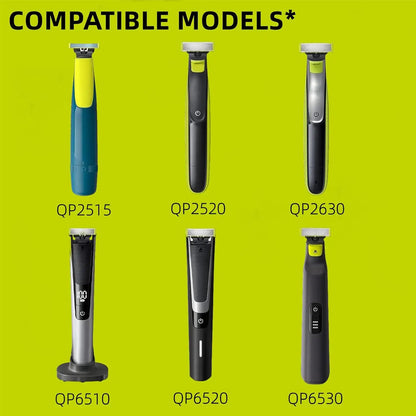 Brangdy Shaver 360 Replacement Blades for Philips One Blade Pro QP2520  QP2630 QP6510 QP6530 Hybrid Electric Beard Trimmer