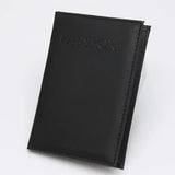 Fashion Women Men Passport Cover Pu Leather Solid color Travel ID Credit Card Passport Holder Packet Wallet Purse Bags Pouch