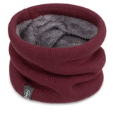 New Warm Neck Cover Neckerchief Winter Plush Muffler Woolen Knitting Fashion Solid Color Men Women Cold-proof Scarf Outdoors