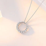 Colar feminino em prata esterlina 925, simples irregular coração e lua, gargantilha geométrica artesanal, joalheria fina, moda