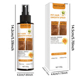 100g Pet Hair Smoothing Care Spray Contains Mild Ingredients, Deeply Moisturizing and Moisturizing Hair. One Spray Can Soften Your Pet Hair More Smooth and Shiny.