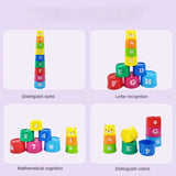 Competição de Dobrar Copos para Crianças: Jogo de Empilhar Copos para Bebês - Quebra-Cabeça Educativo, Trem e Tabuleiro - Brinquedo de Tabuleiro