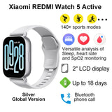 NEW Xiaomi Redmi Watch 5 Active Smart Watch, 2" LCD Display All Day Heart Rate Blood Oxygen Monitoring Bluetooth Call Smartwatch