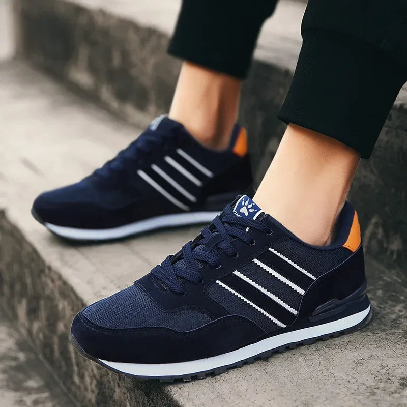 Brand Sneakers Men Outdoor Running Shoes High Quality Lace-Up Men Casual Shoes Fashion Comfortable Walking Shoes Tenis Hombres
