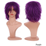 BENIHAIR Synthetic Wig Cosplay Wig White Red Green Blue Pink Yellow Hair Short Layered Wig Fake Hair Extension Men Women Party Wig
