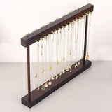DIY Assembly Simple Solid Wood Necklace Display Rack Large Capacity Jewelry Display Stand Collection Pendant Rack Ornaments Display Stand Props