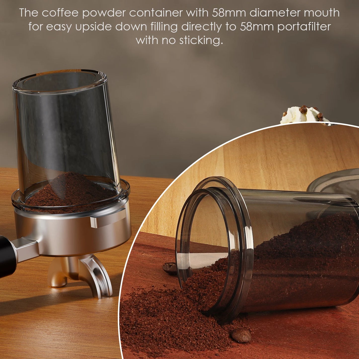 BioloMix Automatic Burr Mill Electric Coffee Grinder CG210 with 48 Grind Settings Adjustable for Espresso American Coffee