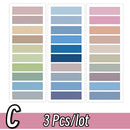 2400S Transparent Colorful Index Creative Memo Pads Office School Stationery Self-Adhesive Stickers Sticky Note Pads